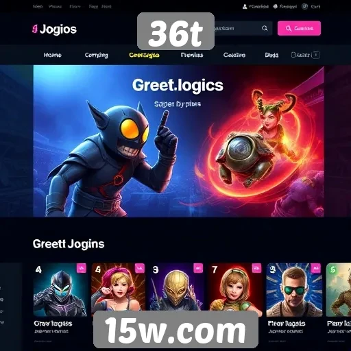 Tendências de design no site de jogos 36t